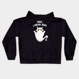 Moo I Mean Boo Kids Hoodie